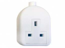 SMJ White Trailing Extension Socket 13A 1-Gang £3.69